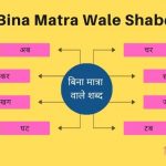 Bina Matra Wale Shabd Hindi Mein