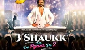 3 Shaukk Lyrics in Hindi